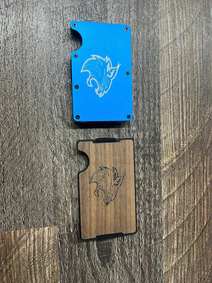 Metal graphic laser engraved wallets