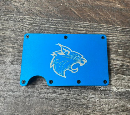 Metal graphic laser engraved wallets