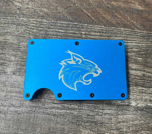 Metal graphic laser engraved wallets