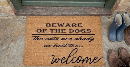 All you cool cats and kittens laser engraved coir mats 18"x30"
