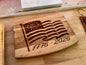 250th Anniversary Wavy Flag Cutting Board