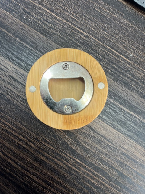 Wooden Laser Engraved Beer Bottle Openers / Magnetic